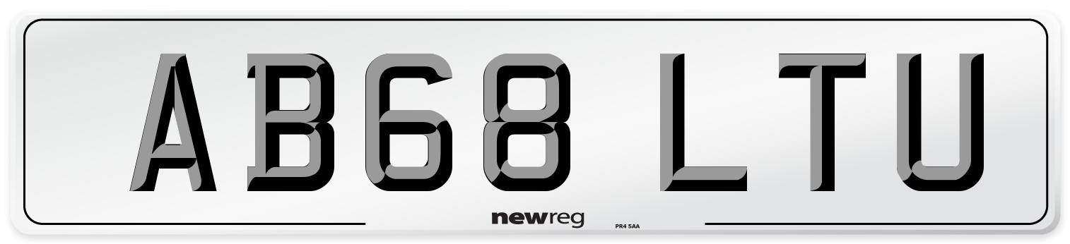 AB68 LTU Number Plate from New Reg